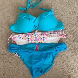 Spring colored bathing suit set BONUS bottom!!
